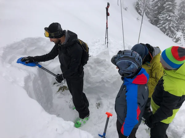 Avalanche workshop with our adventure manager