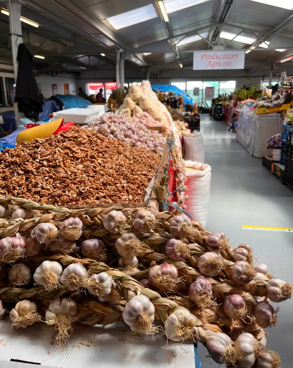 Local market in Gura Humorului