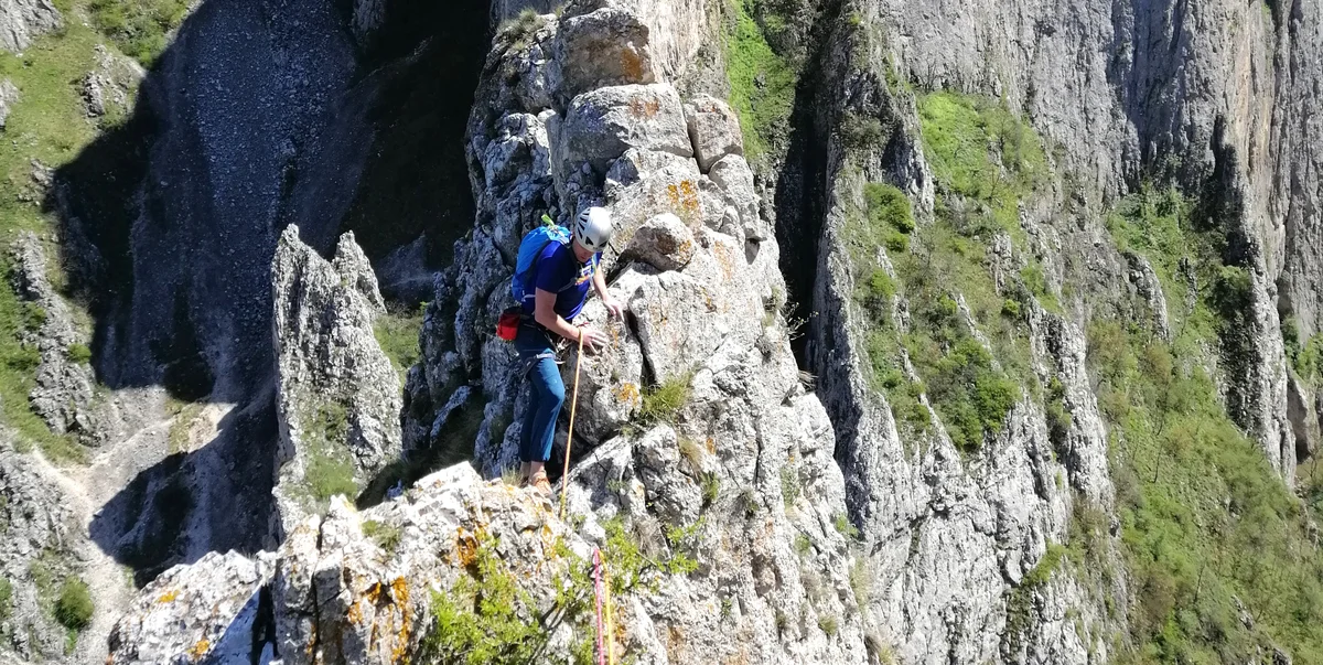 Multipitch in Turda Gorges 2