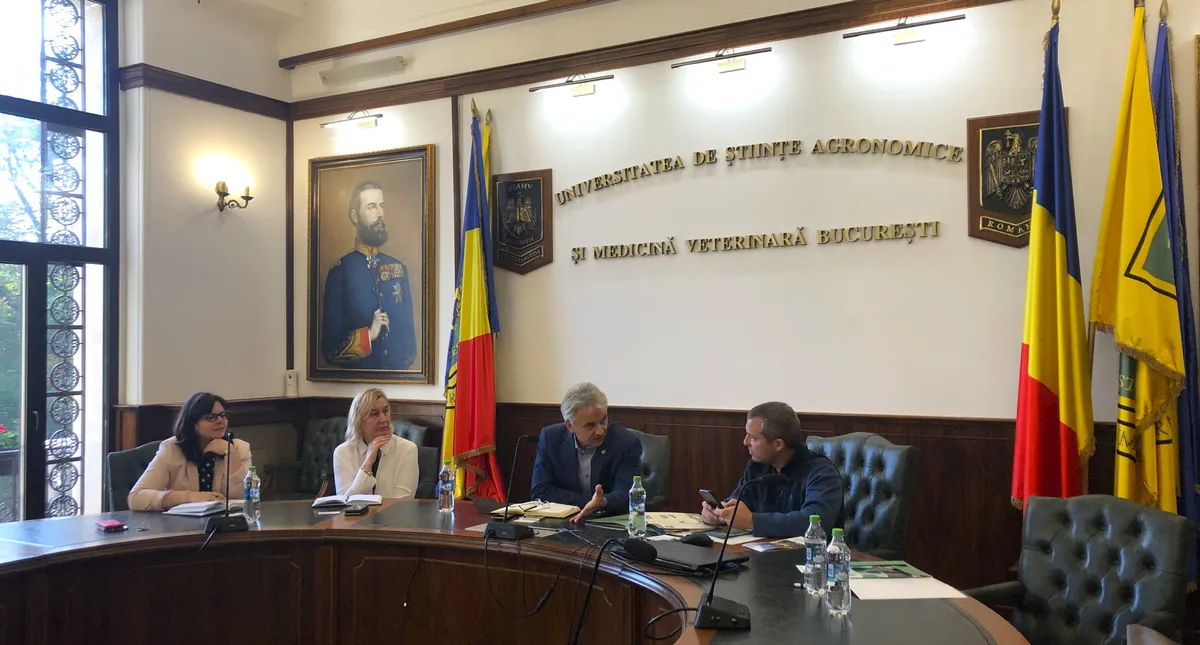 North American group visiting the Agricultural University in Bucharest