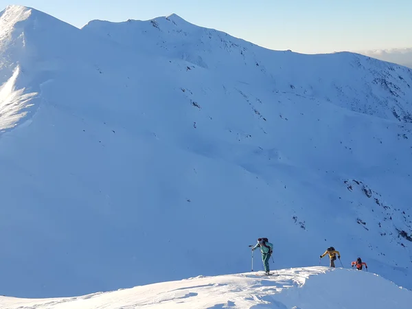 Reaching the main ridge of Rodna Mountains near Laptelui Peak, for the third descent of the day