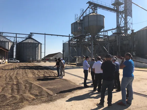 Visiting the storage capacities of a big cereal farm - South Romania